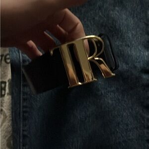 True Religion Black Belt with Gold Buckle